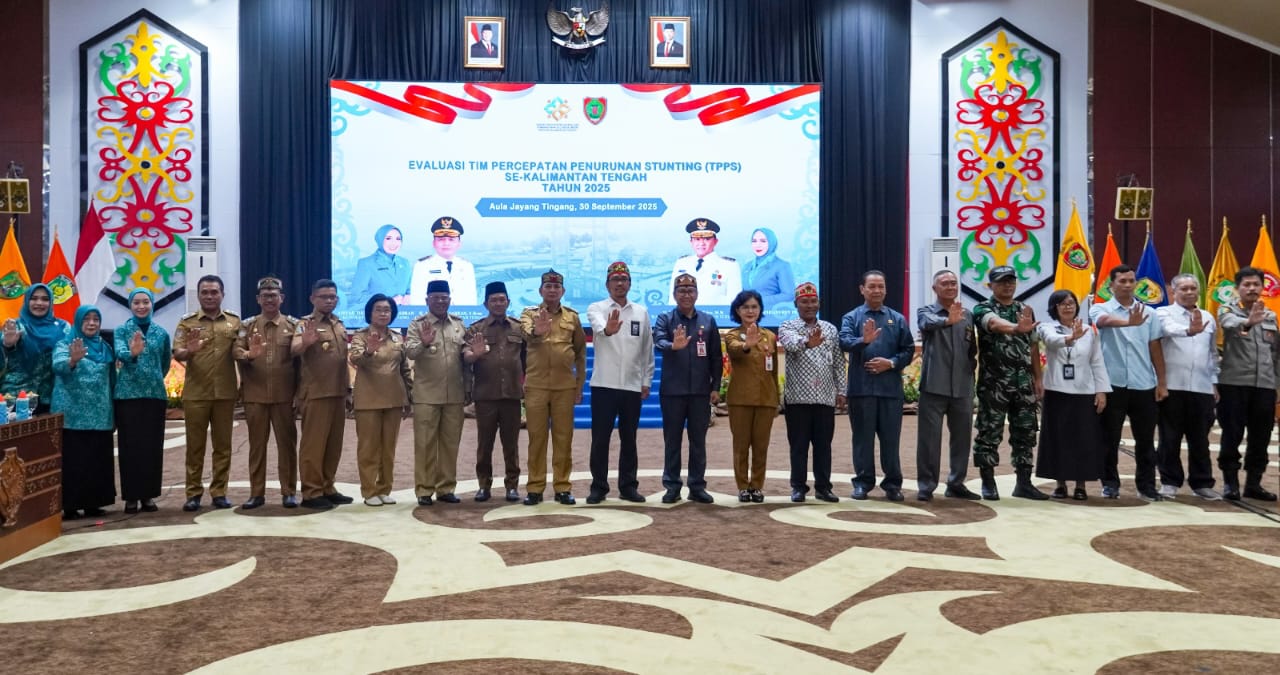Pemprov Kalteng Gelar Evaluasi TPPS 2025, Fokus Percepat Penurunan Stunting