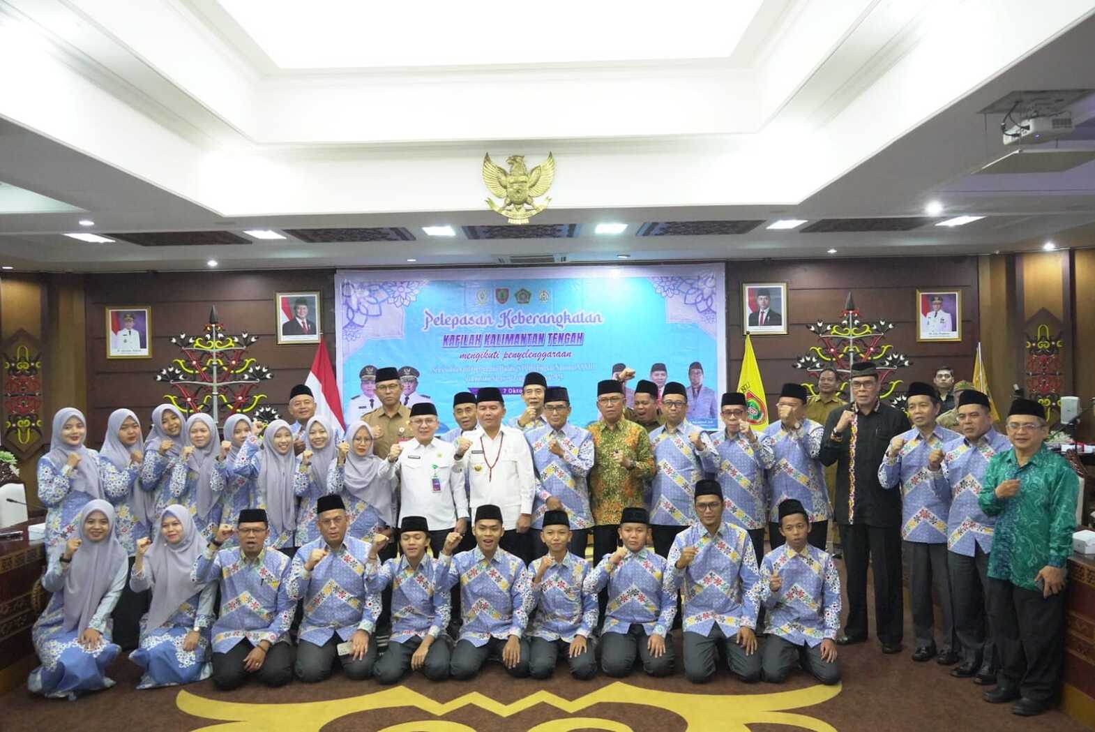 Gubernur Agustiar Sabran Lepas 58 Kafilah Kalteng ke STQH Nasional di Kendari