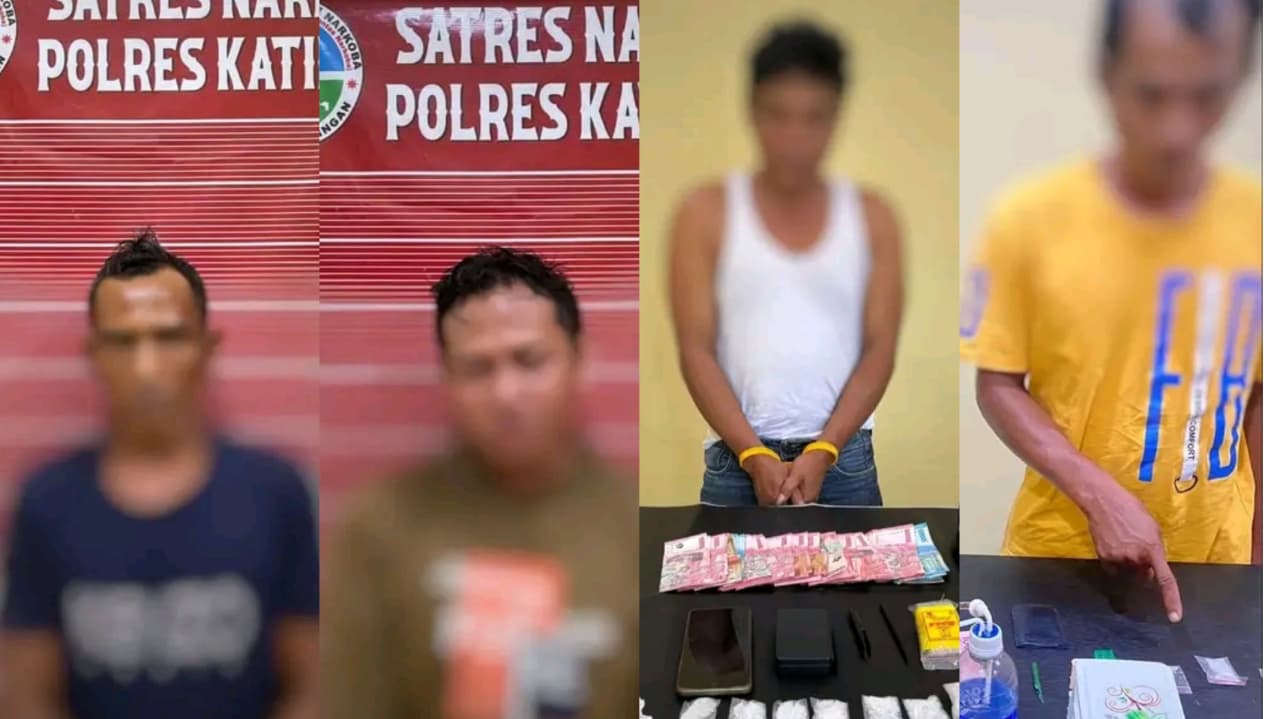 Empat Warga Katingan Ditangkap karena Sabu, Salah Satunya Diduga Bandar Besar