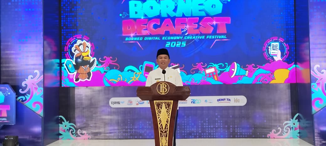 Gubernur Agustiar Sabran Luncurkan Aplikasi Huma Betang di Borneo DECAFEST 2025
