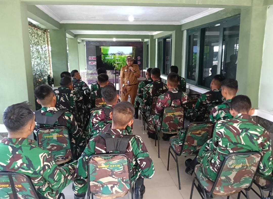 Dinas TPHP Kalteng dan TNI Kolaborasi Cetak Kader Pelatih Pertanian