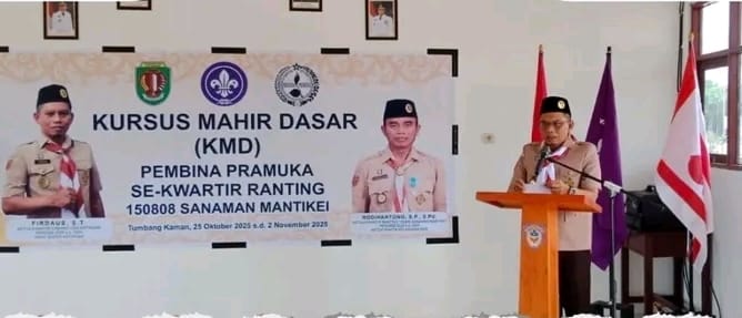 Wabup Katingan Buka KMD Pramuka di Sanaman Mantikei