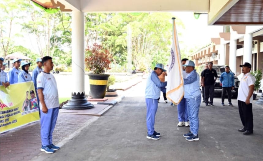 Wabup Kobar Lepas 26 Atlet Pelajar ke POPNAS XVII, Bawa Semangat Juang dan Harapan Besar