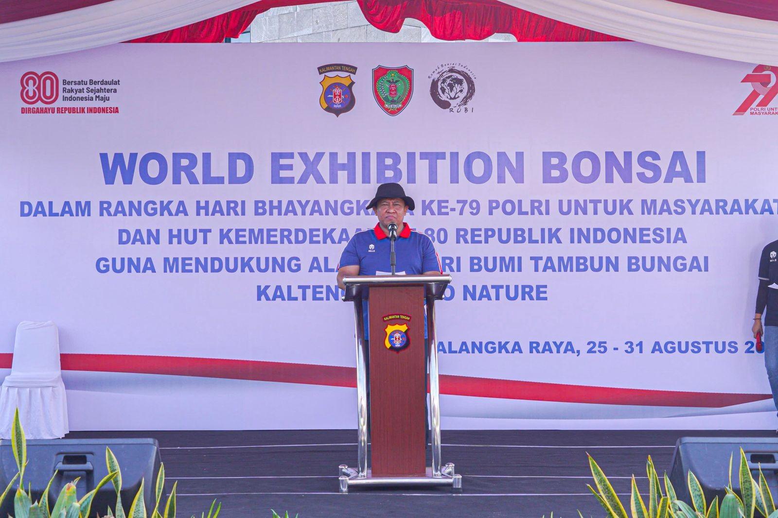 Wagub Kalteng Buka Festival Bonsai Polri di Palangka Raya