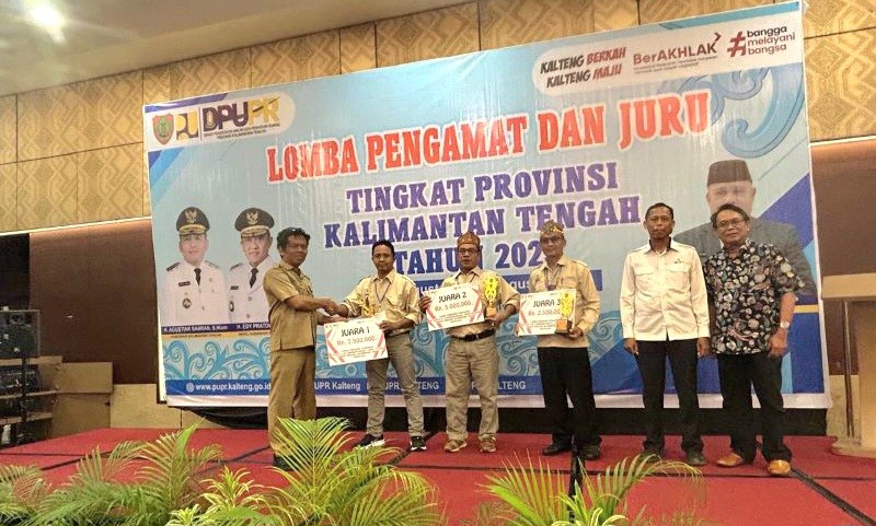 Dinas PUPR Barut Raih Juara I Pengamat Pengairan Kalteng