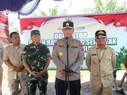 Kapolda Kalteng dan Gubernur Agustiar Hadiri Panen Raya Jagung Kuartal III di Pulang Pisau