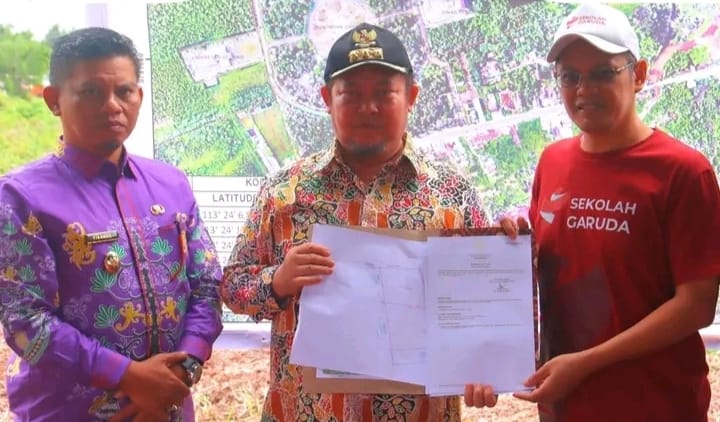 Dirjen Saintek Tinjau Lahan Pembangunan SMA Unggulan Garuda di Katingan