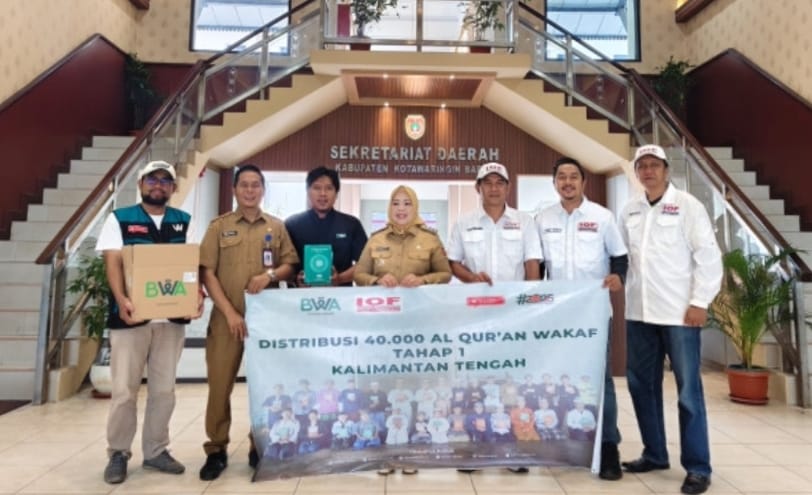 Gerakan Wakaf Alquran Menyapa Kobar, Bupati Apresiasi Kolaborasi BWA dan IOF