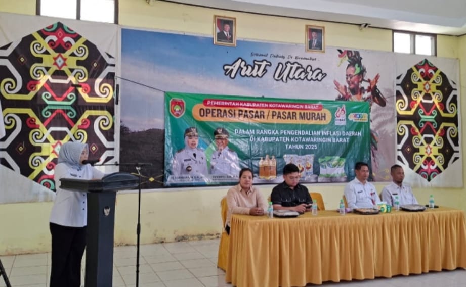 Kendalikan Inflasi, Pemkab Kobar Gelar Pasar Murah di Arut Utara