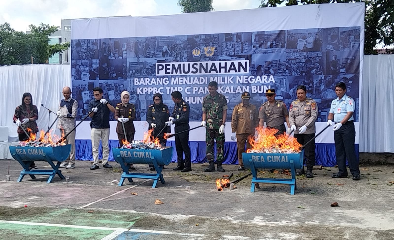 Bea Cukai Pangkalan Bun Musnahkan Barang Ilegal, Nilainya Capai Setengah Miliar Rupiah