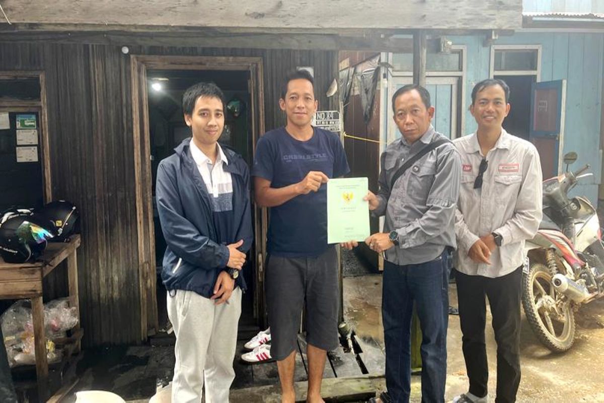 Sertipikat Tanah Diantar ke Rumah Warga Barito Utara