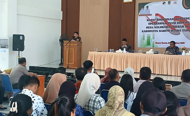 Rakor Koperasi Merah Putih, Pemkab Barito Utara Dorong Penguatan Ekonomi Desa
