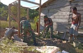 TMMD 126 Wujudkan Gotong Royong Bangun MCK Desa Jamut