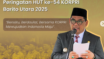 Bupati Shalahuddin Pimpin HUT ke-54 KORPRI Barito Utara