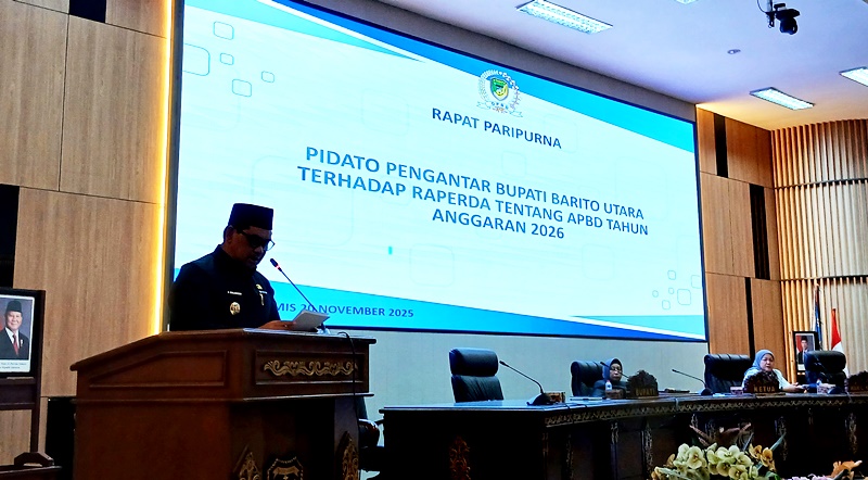 Bupati Barito Utara Sampaikan Rancangan APBD Tahun Anggaran 2026