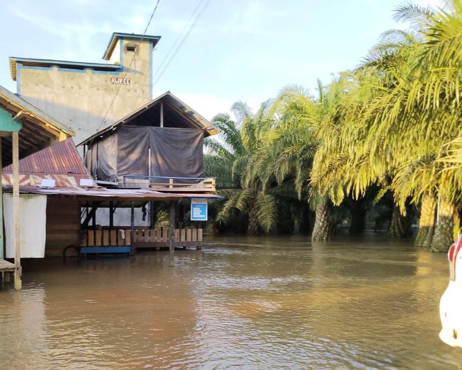 Hari Kedua Banjir di Wilayah Utara Kotim, Air Mulai Surut di Tumbang Mujam