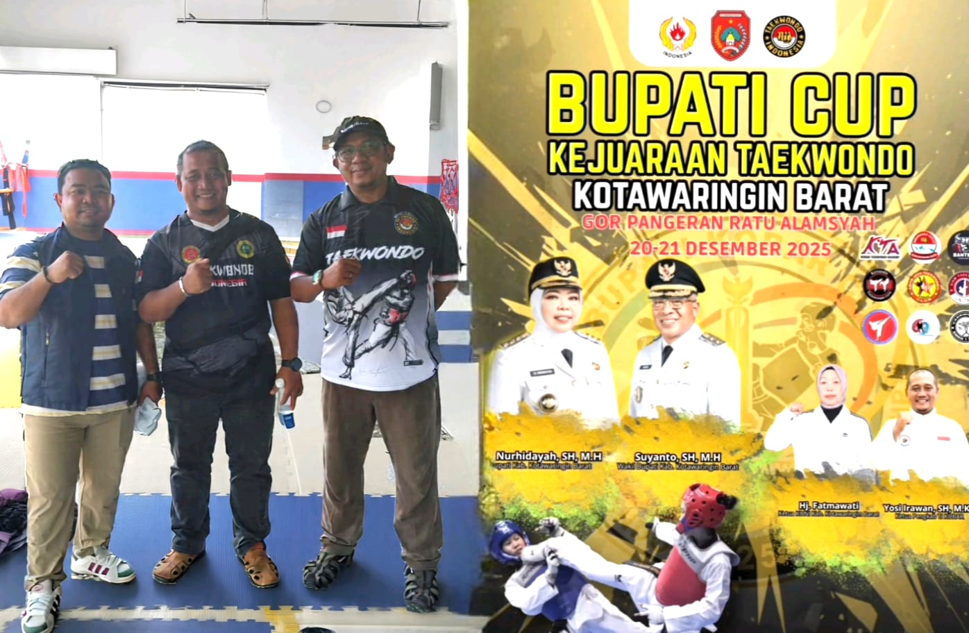 Ratusan Atlet Siap Unjuk Gigi di Taekwondo Bupati Cup 2025 Kobar