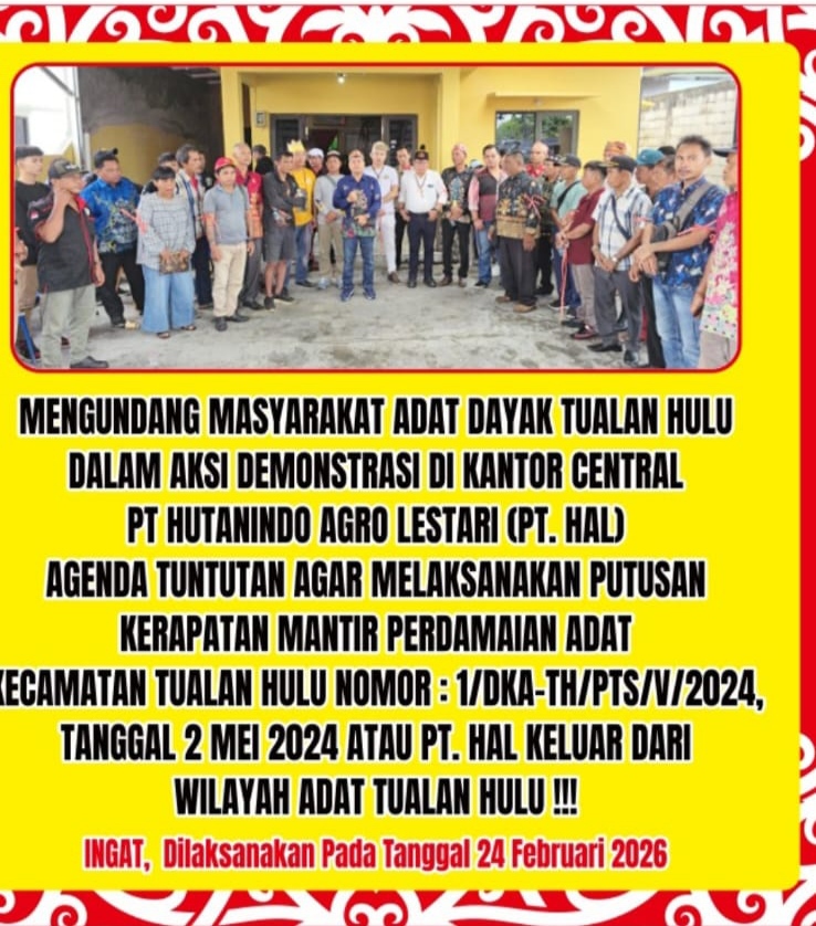 Tuntut Kepatuhan Hukum Adat, Ribuan Warga dari Delapan Desa Bakal Gelar Aksi ke PT HAL