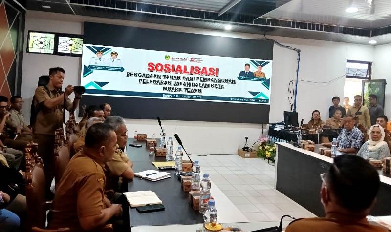 Pemkab Barito Utara Mulai Sosialisasi Pelebaran Jalan Yatrosinseng