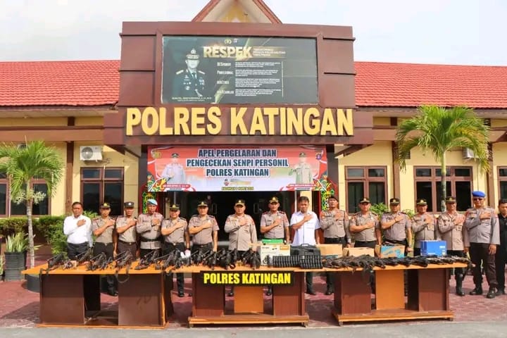 Cegah Penyalahgunaan, Kapolres Katingan Cek Senpi Anggota
