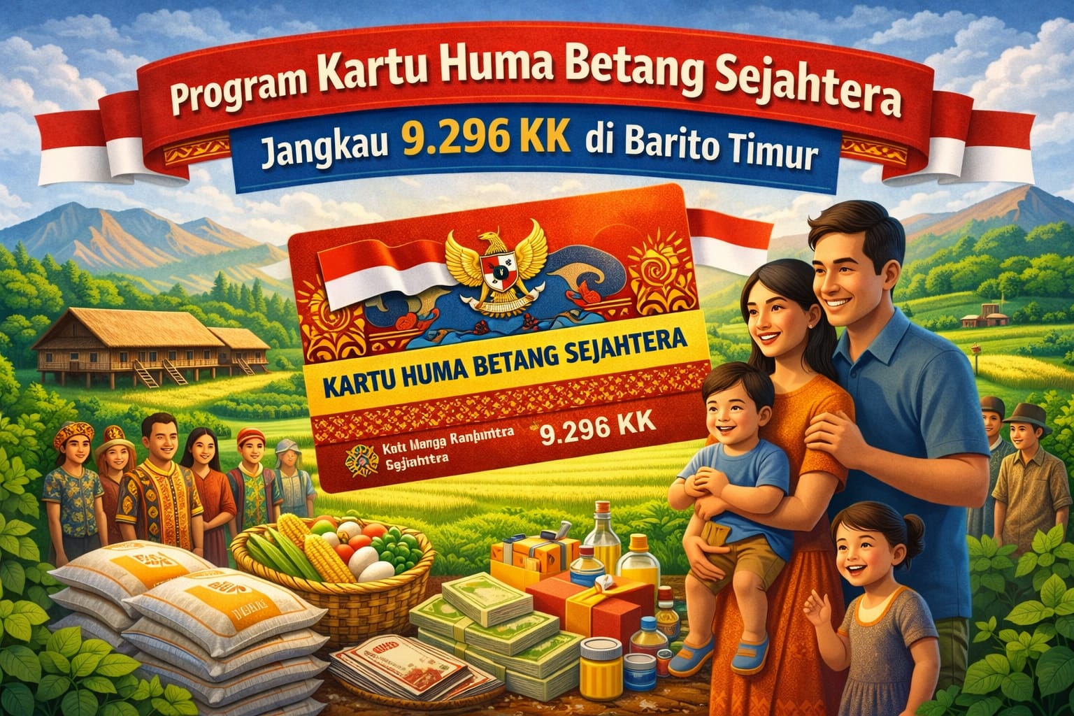 Program Kartu Huma Betang Sejahtera Jangkau 9.296 KK di Barito Timur