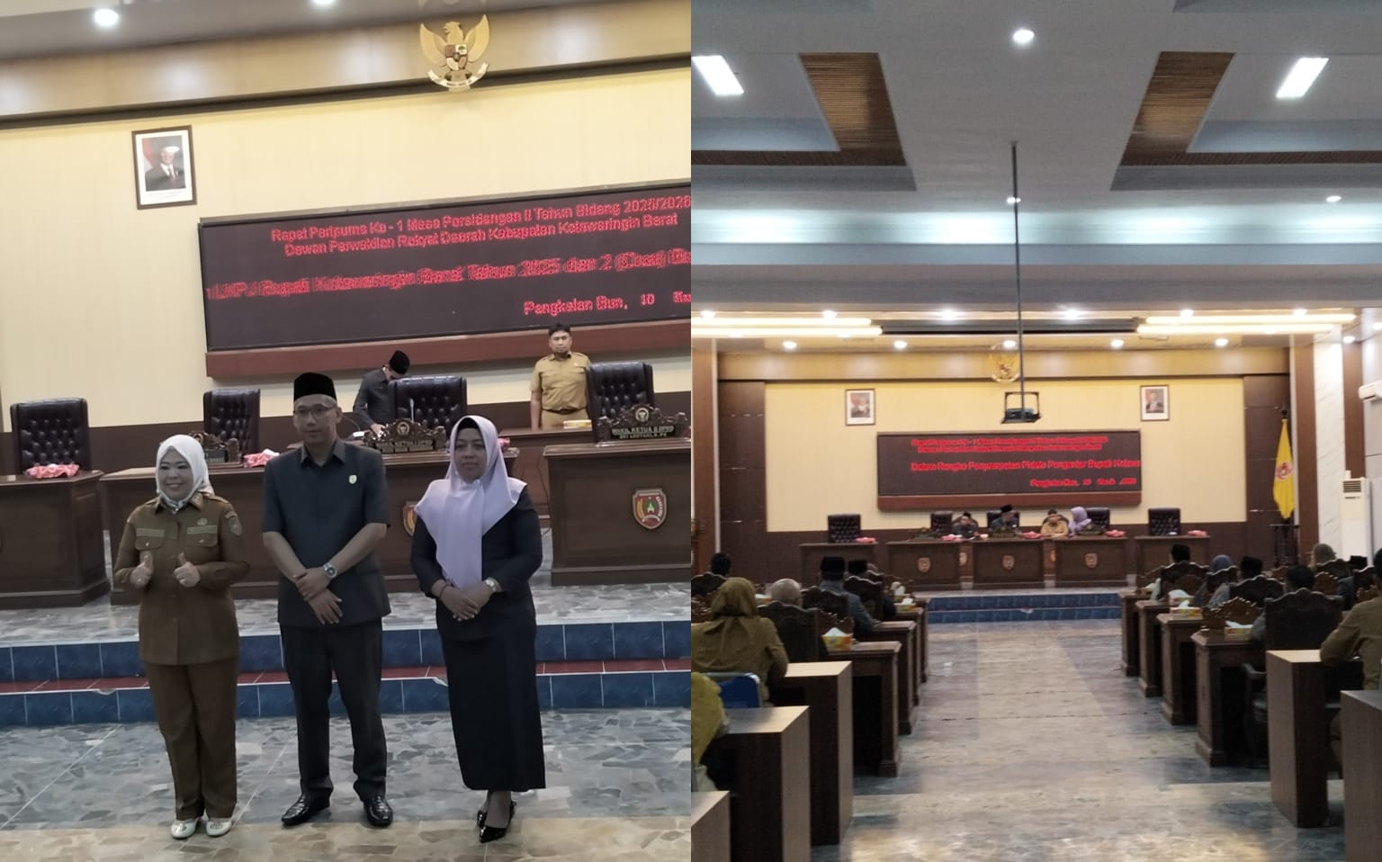 Wakil Ketua I DPRD Kobar H Rudi Imam Gunawan Pimpin Paripurna LKPJ Bupati 2025