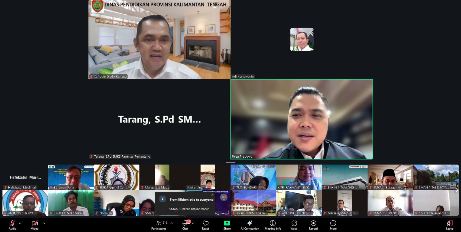 Disdik Kalteng Percepat Transformasi Pembelajaran Digital