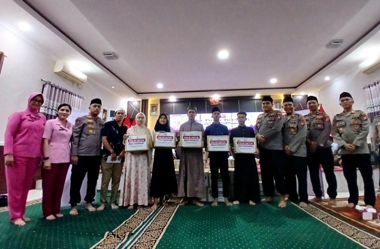 Silaturahmi Ramadan, Polres Barito Utara Rangkul Pers dan Anak Panti Asuhan