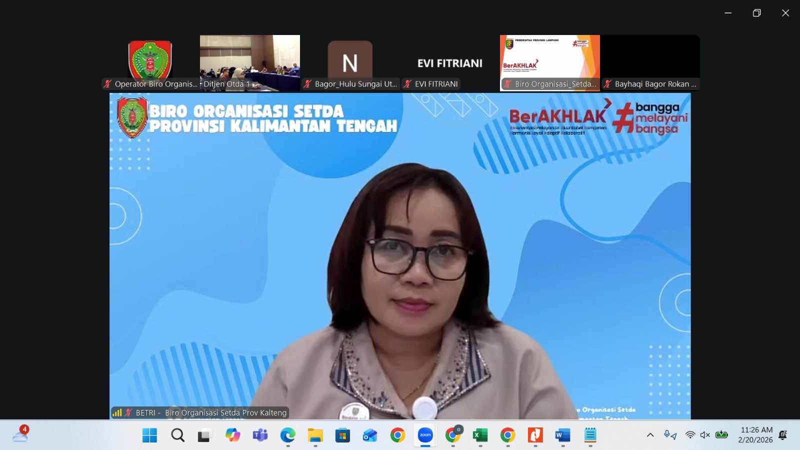 Kalteng Ikuti FGD Nasional Verifikasi Indeks Kelembagaan Daerah