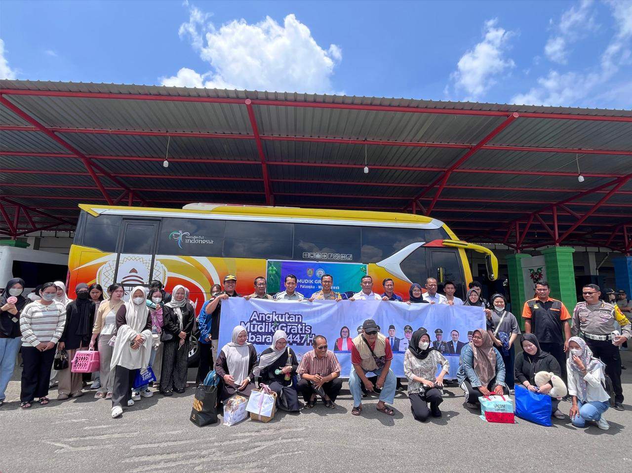 Mudik Gratis Palangka Raya–Muara Teweh Angkut 33 Penumpang