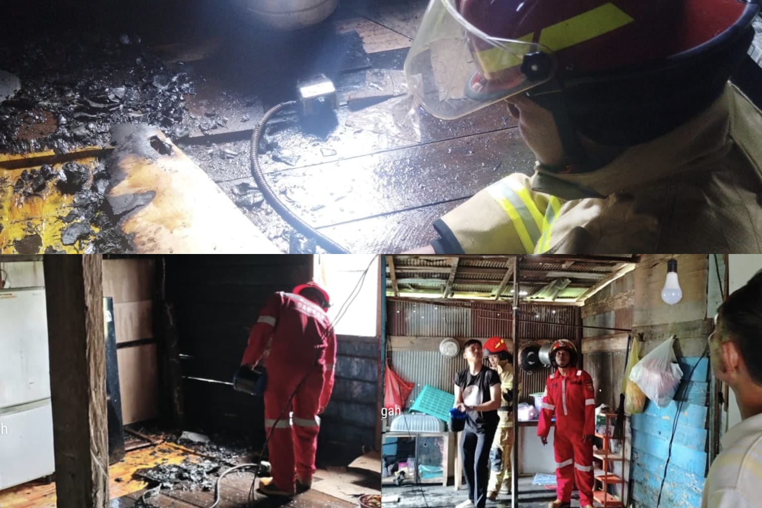 Kebakaran Warung Makan di Arut Selatan Cepat Terkendali, Damkar Lakukan Pendinginan