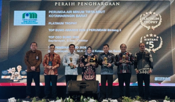 Bupati Kobar Borong Penghargaan, Kinerja BUMD Moncer hingga Raih Top Pembina 2026