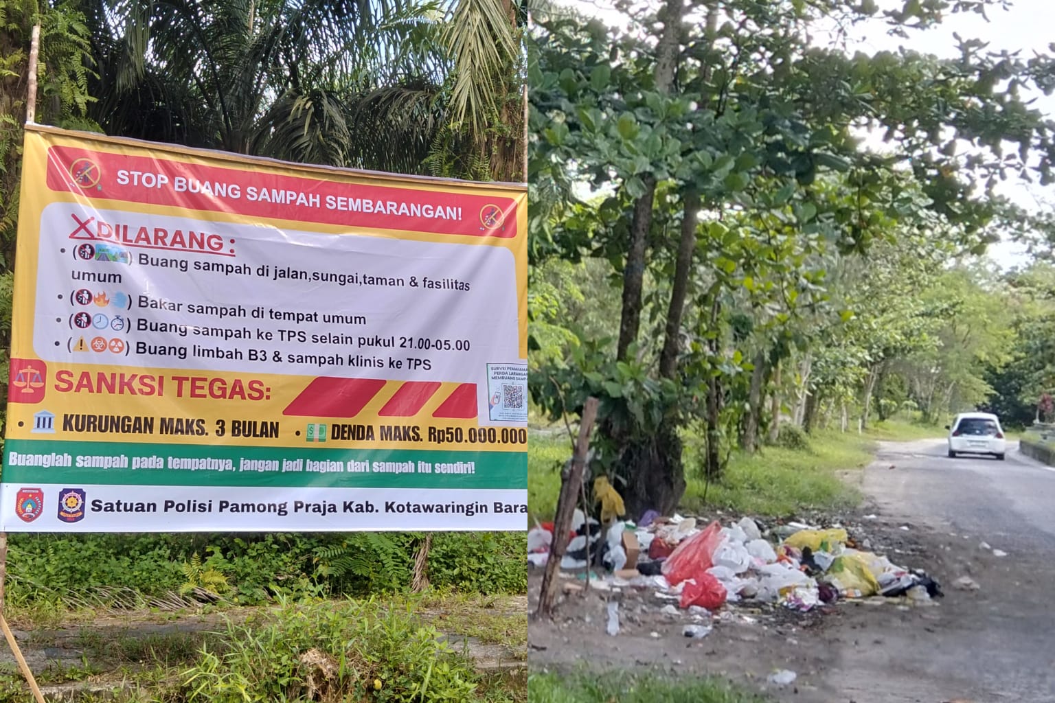 Satpol PP Kobar Bakal Lebih Tegas, Buang Sampah Sembarangan Kena Denda Rp 50 Juta