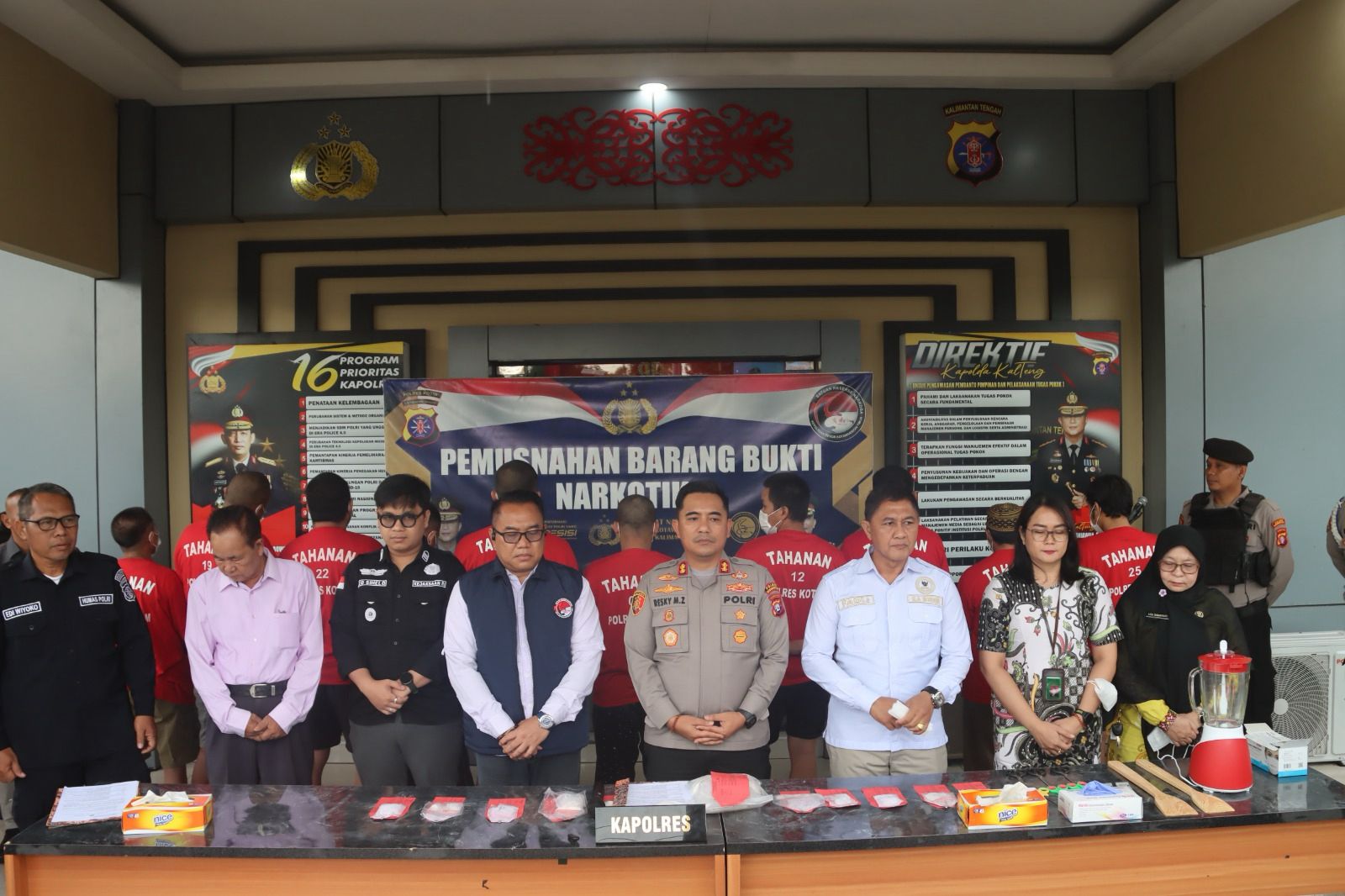 Hampir 1,3 Kg Sabu Dilenyapkan, Polres Kotim Perang Tanpa Kompromi Lawan Narkoba