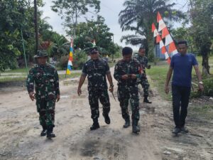 Letkol Inf Makin, S.Sos., M.I.P.,Dansatgas Kodim 1014/Pangkanbun tinjau lokasi kegiatan TMMD