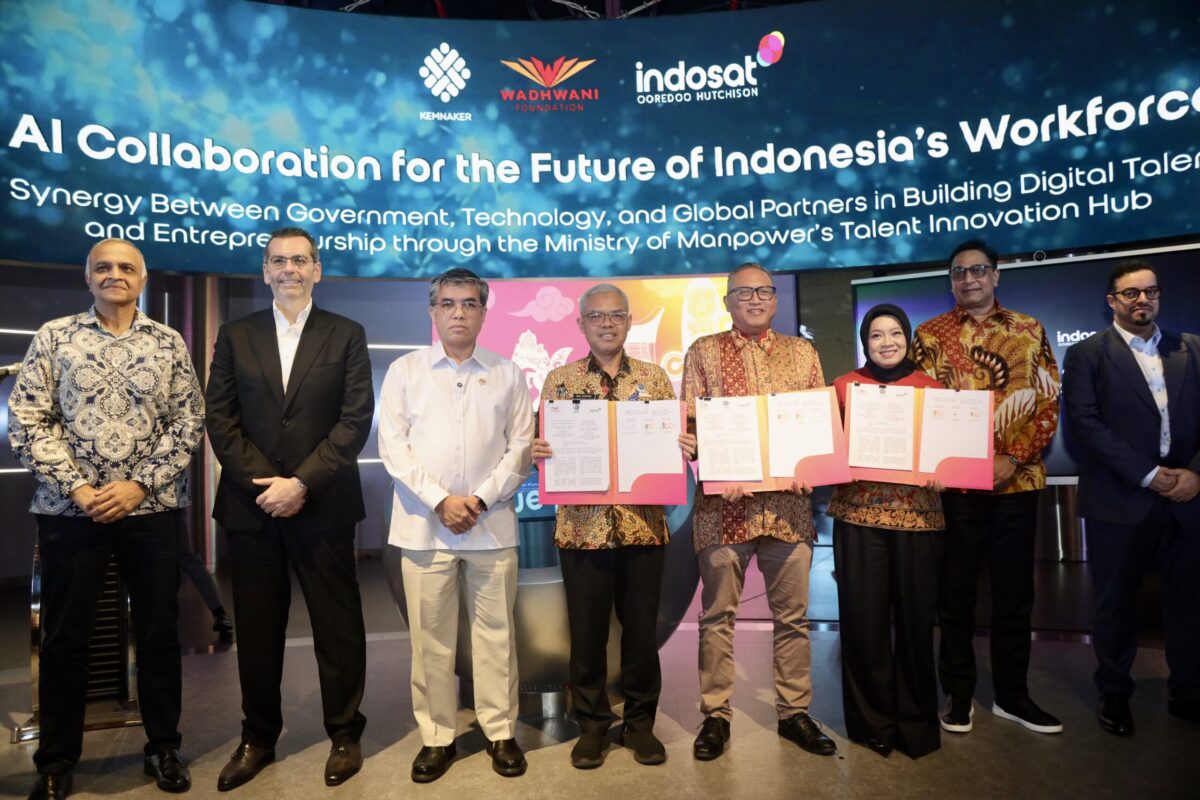 Kemnaker Gandeng Indosat dan Wadhwani Perkuat SDM Digital