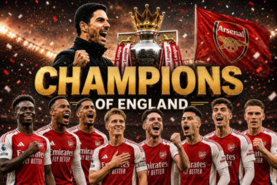 Arsenal Akhirnya Juara Premier League, Kutukan 22 Tahun Berakhir