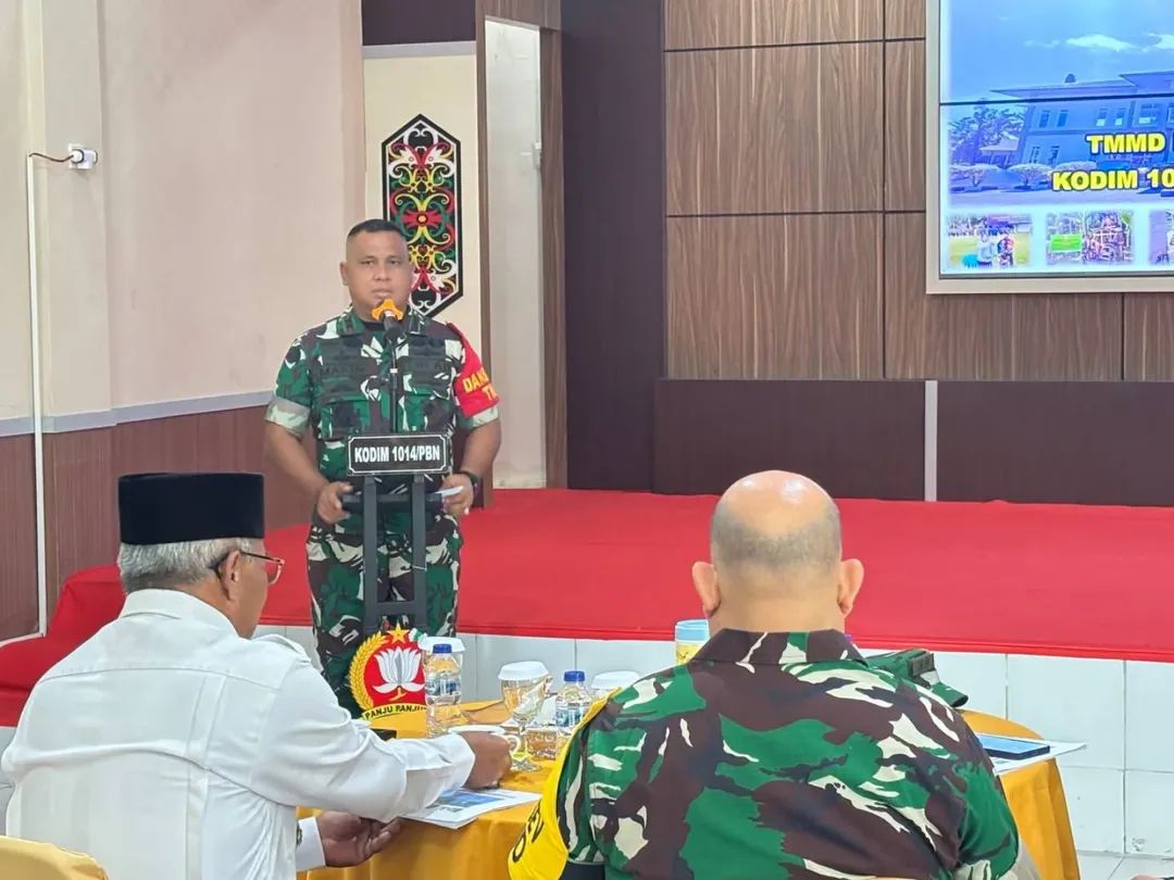 Tim Wasev Cek Langsung Pembangunan TMMD di Pangkalan Banteng