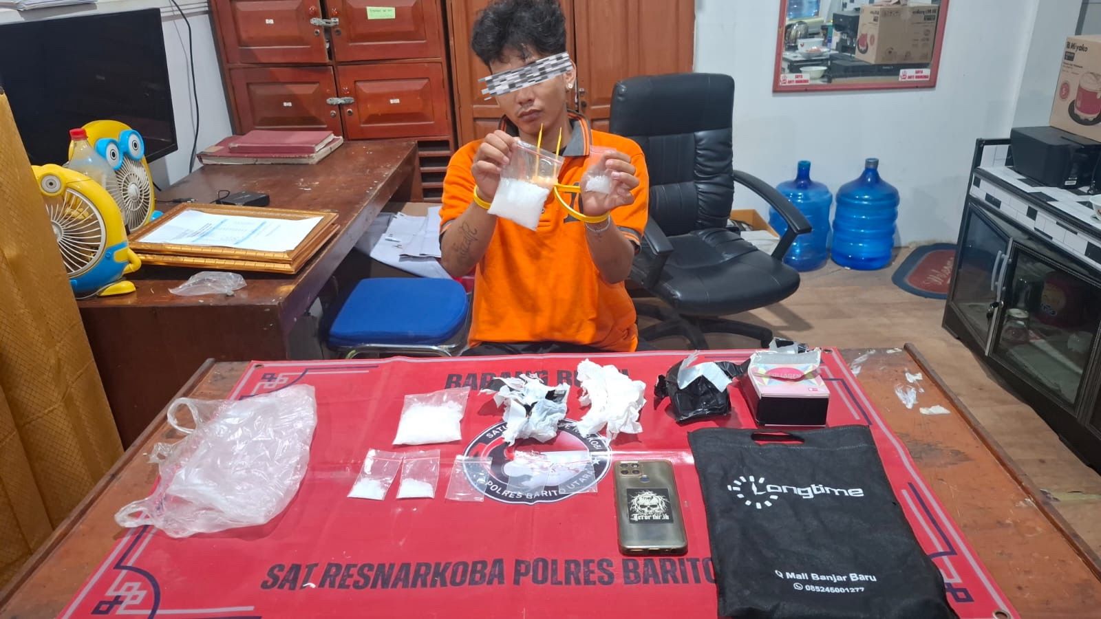 Bawa Sabu Hampir 200 Gram, Pemuda di Teweh Tengah Diciduk Polisi