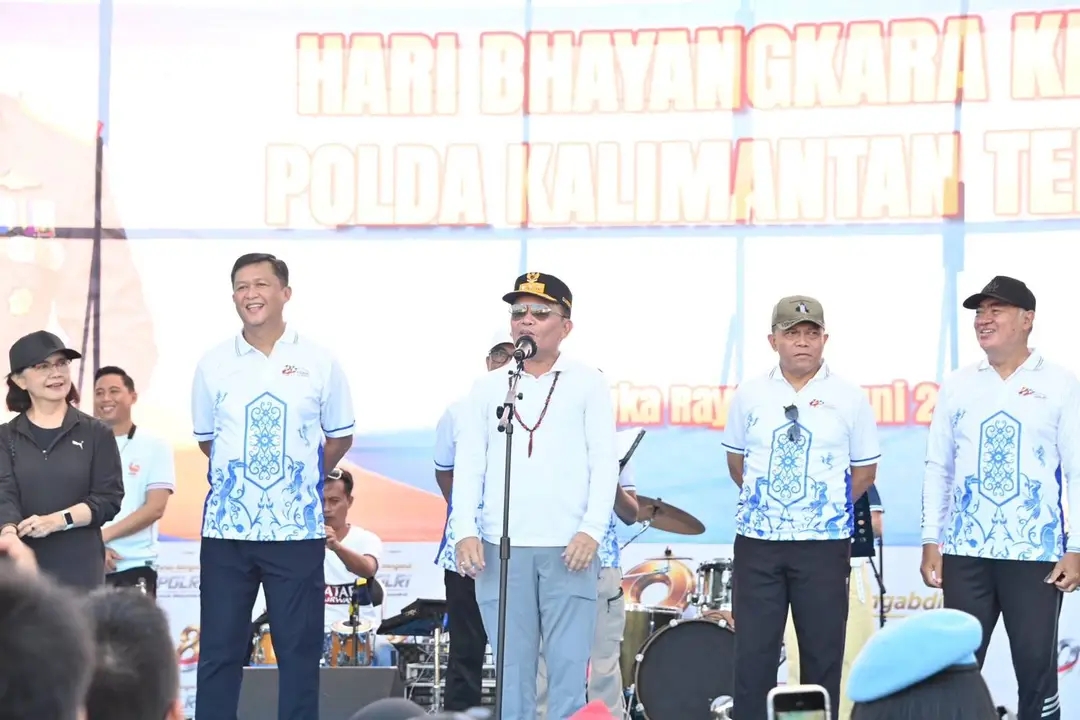 Ribuan Warga Meriahkan Fun Bike Hari Bhayangkara, Gubernur Kalteng Serukan Gaya Hidup Sehat
