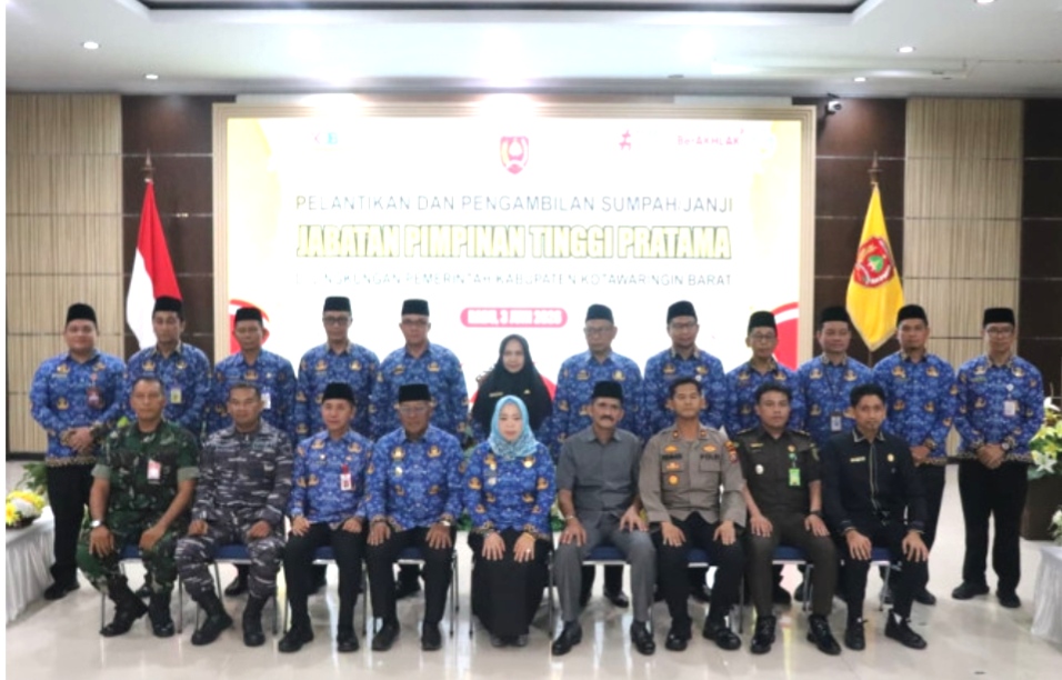 Nurhidayah Reshuffle Pejabat Kobar, 12 Kepala OPD Dilantik Sekaligus