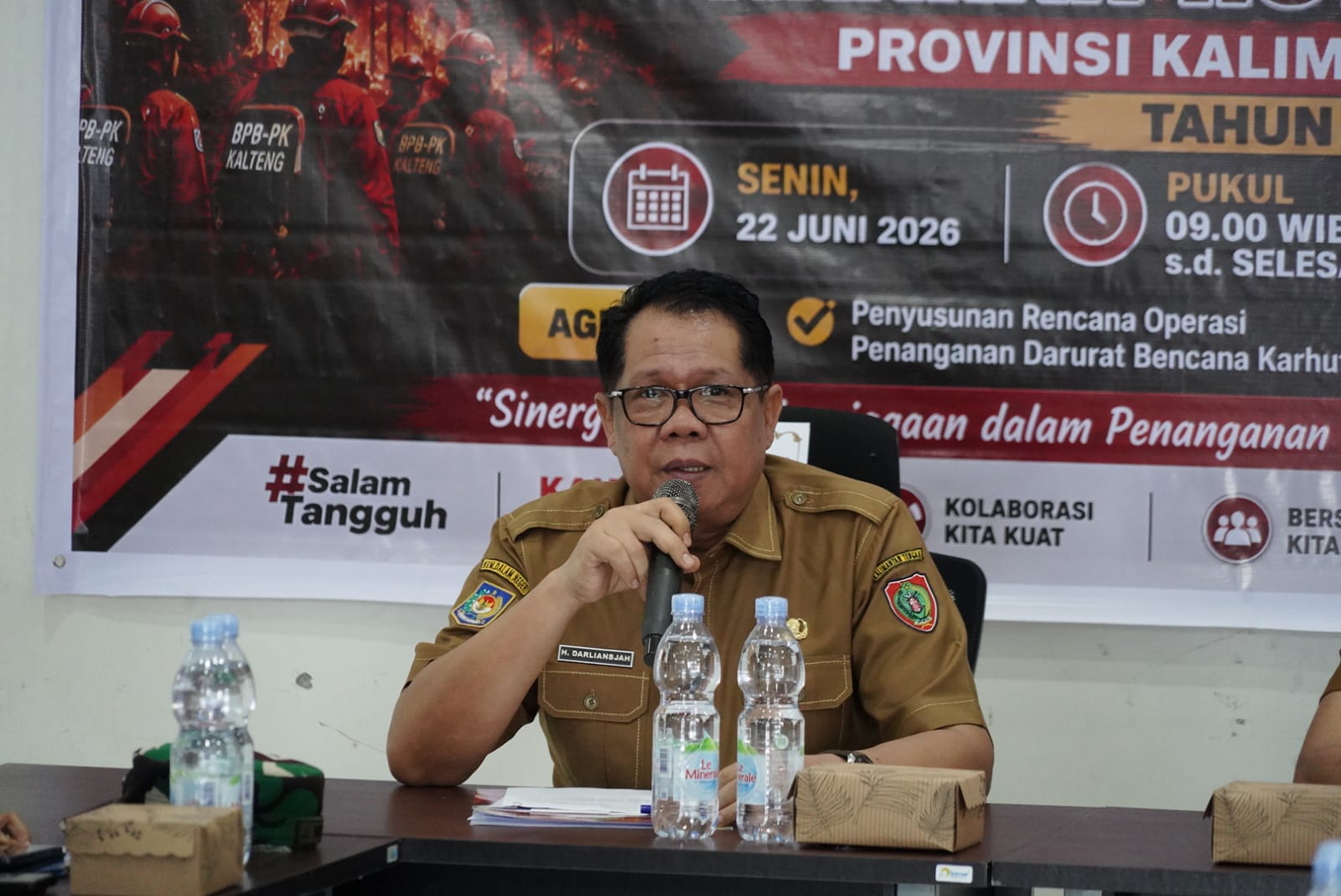 Darliansjah Minta Semua Instansi Satu Komando dalam Penanganan Karhutla