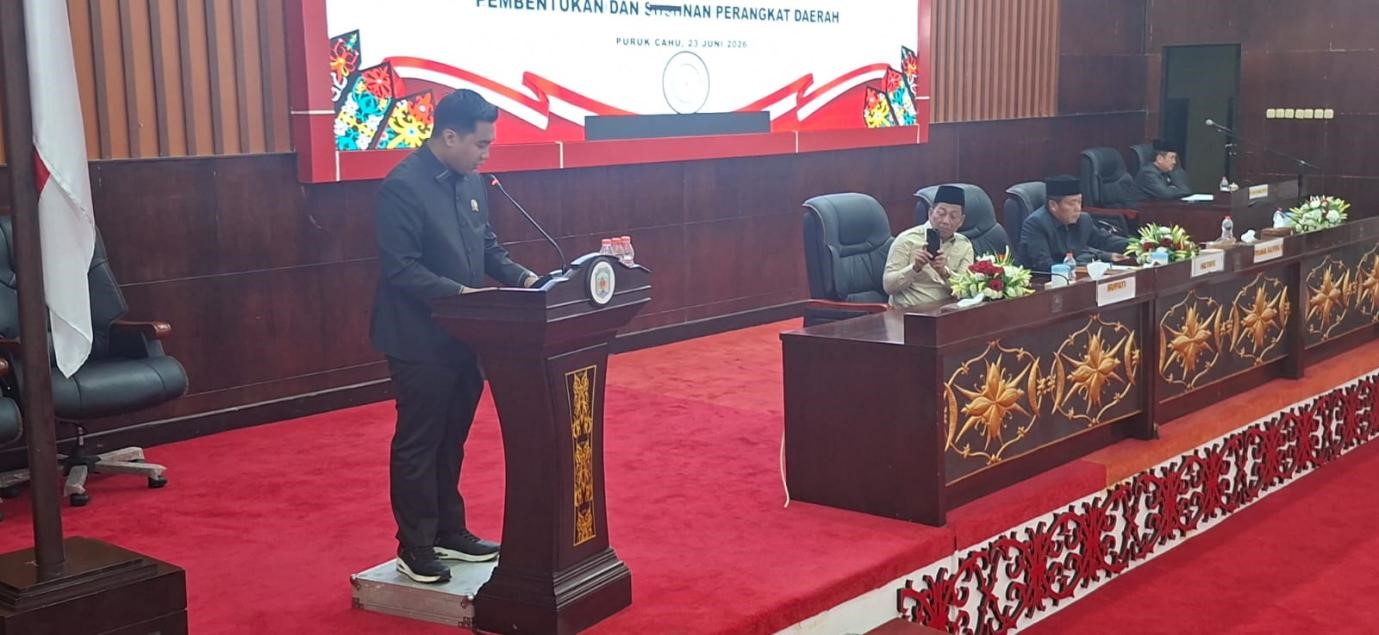 DPRD Murung Raya Bahas Raperda Penataan Perangkat Daerah, Enam Fraksi Sampaikan Pandangan