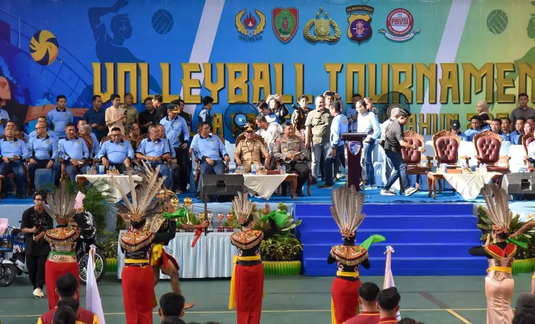 Gubernur Buka Kapolda Cup II, Dorong Lahirnya Atlet Voli Berprestasi dari Kalteng