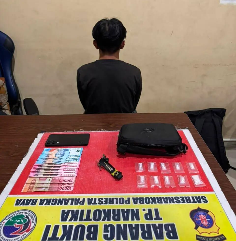Transaksi Sabu di Halaman Minimarket Palangka Raya Digagalkan, FA Diciduk Polisi