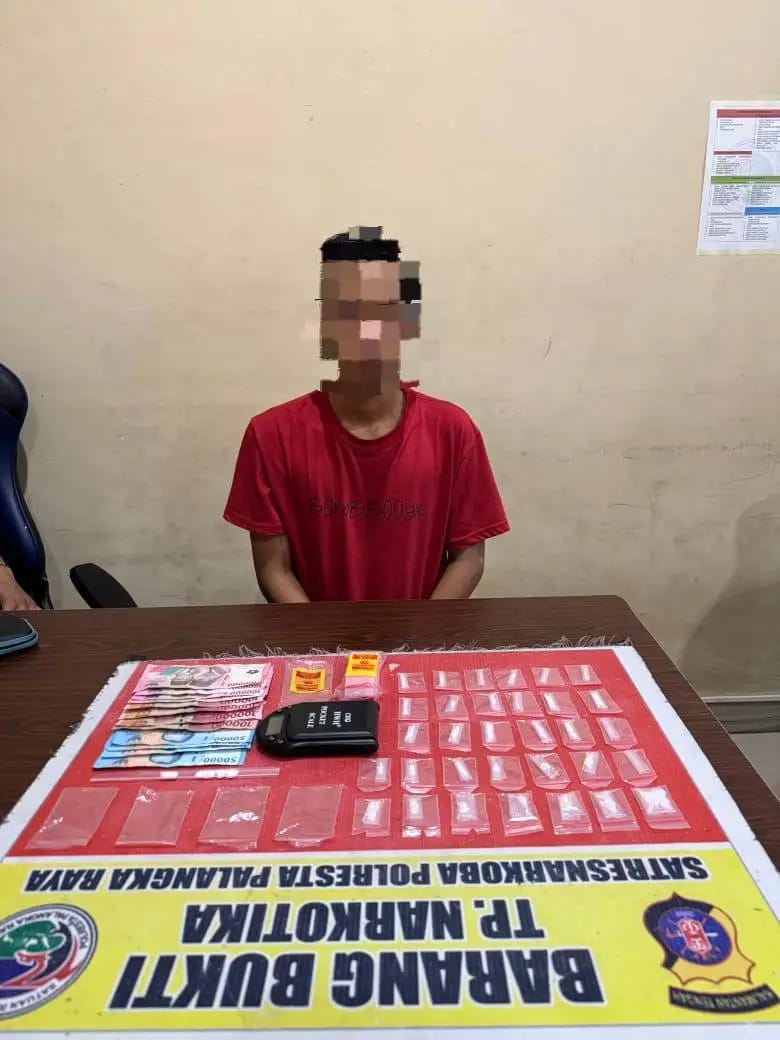 Operasi Antik Telabang, Pengedar Sabu di Pahandut Dibekuk Polisi