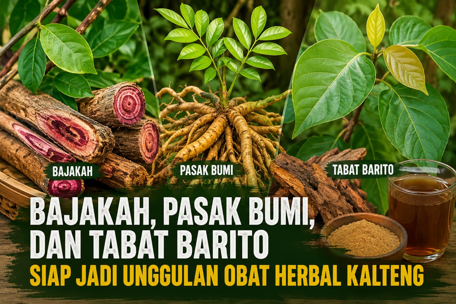 Bajakah hingga Tabat Barito Siap Jadi Unggulan Obat Herbal Kalteng