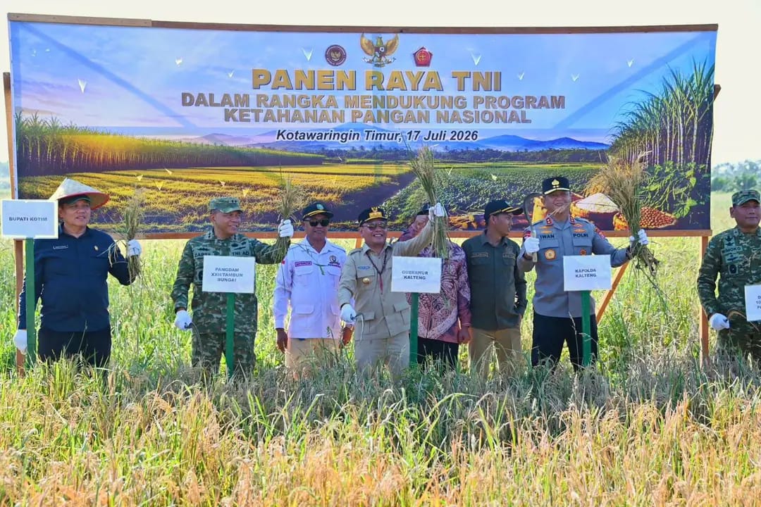Panen Raya di Kotim Jadi Bukti Komitmen Kalteng Wujudkan Swasembada Pangan
