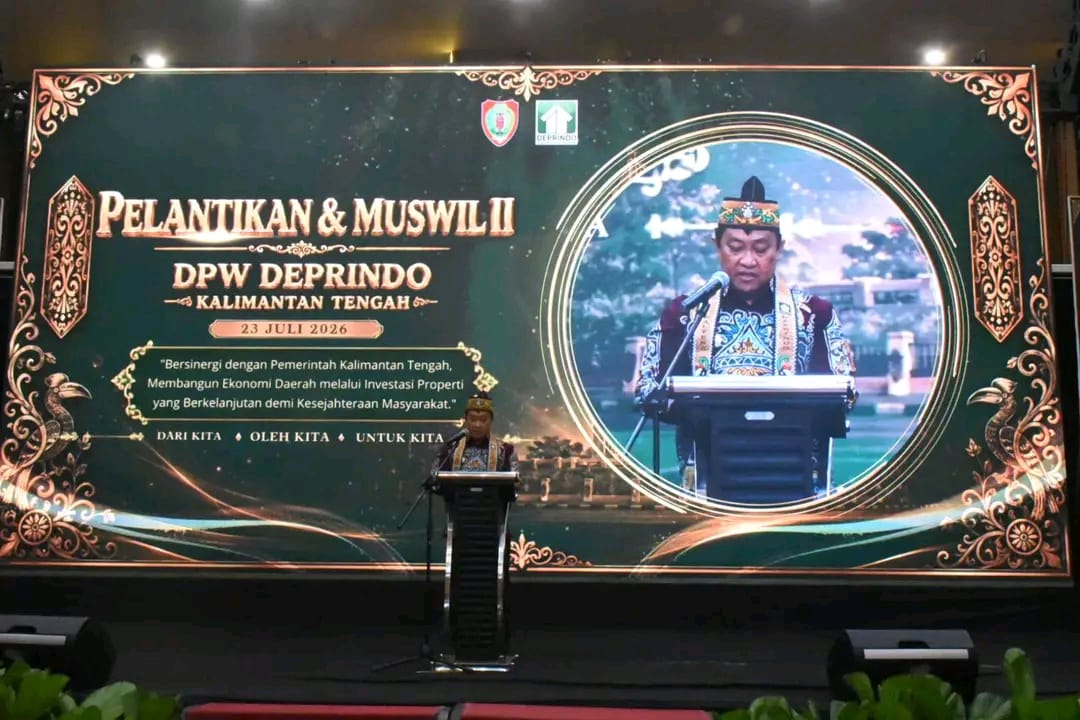 DEPRINDO Dilantik, Wagub Ajak Bangun Hunian Berkualitas di Kalteng