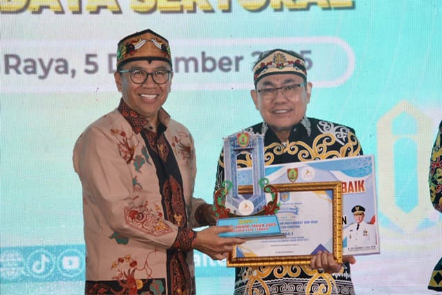 SIDARA Award 2025, Seruyan Raih Penghargaan Produsen Data Terbaik